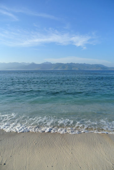 View of Lombok Island from Gili Trawangan - Indonesia