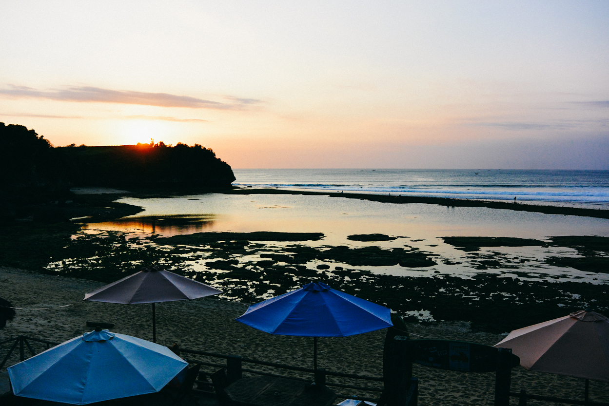 Sunset at Surf Spot Balangan, Bali - Layback Travel