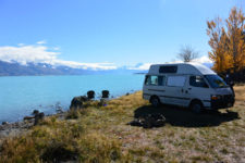 Campervan at Lake Pukaki, New Zealand - Layback Travel
