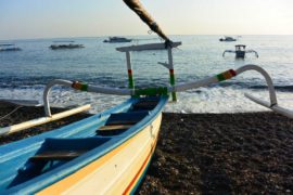 Boat in Amed, Bali - Layback Travel