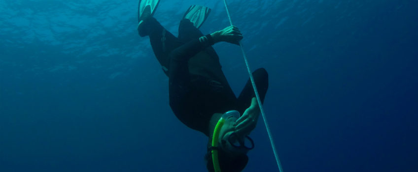 Freediving in Amed, Bali - Layback Travel