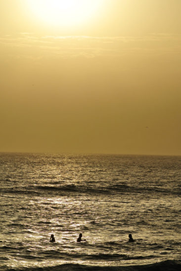 Sunset Surfers at Hashpoint in Taghazout, Morocco