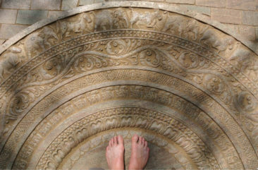 Feet in Polonnaruwa - Sri Lanka