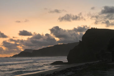 Sunset at Seger Beach near Kuta Lombok - Indonesia