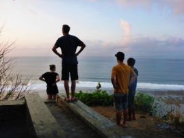 Surfing at Greenbowl, Bali