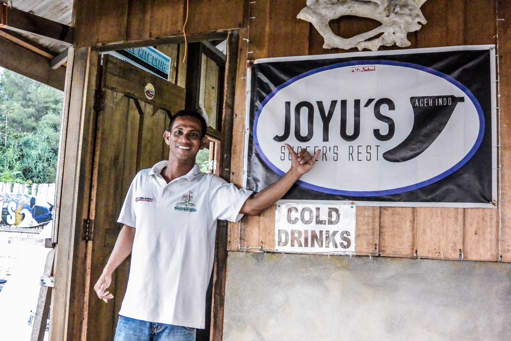 John - co owner of Joyus Cafe, Aceh, Sumatra