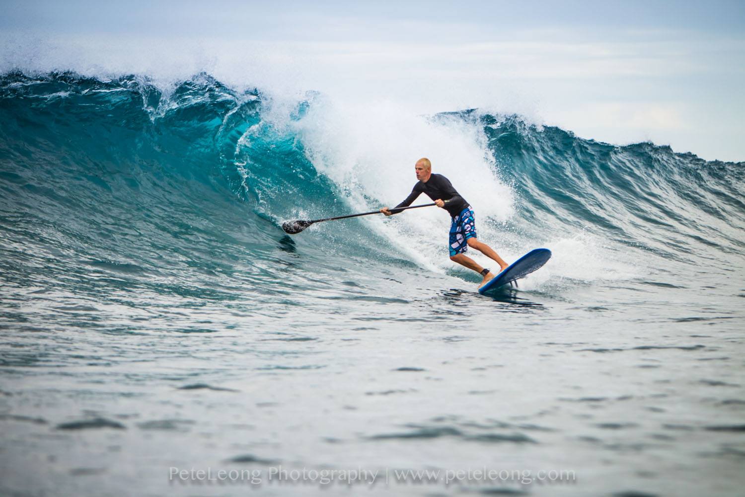 Dane Gillett riding SUP in Japan