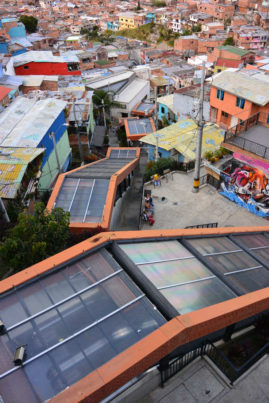 Escalators in a Favela of Medellin, Colombia - Layback Travel