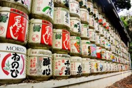 Sake Barels - Meiji Shribe - Toyko , Japan - Layback Travel
