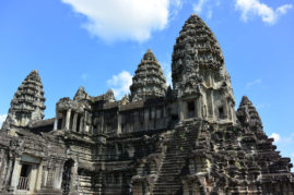 View of Main Building Angkor Wat Cambodia Layback Travel