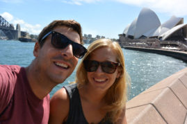 Selfie at Opera House in Sydney, Australia - Layback Travel