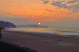 Sunrise at Hebara Beach, Japan