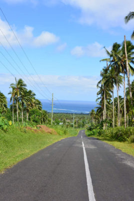 Road to the ocean Samoa Layback Travel