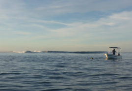 Boat to the Surf Spot Samoa Layback Travel