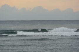 Surfer at the Santa Catalina Point, Panama Layback Travel
