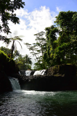 The island is full of waterfalls Samoa Layback Travel