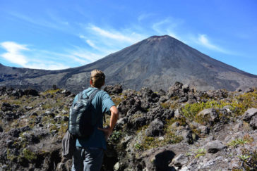 Hiking Mount Ngauruhoe in Tongariro National Park, New Zealand