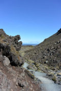 Hiking path to Mount Ngauruhoe - New Zealand